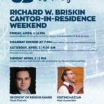 Briskin Cantor-In-Residence Weekend