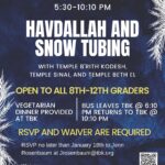 Havdallah & Snow Tubing for Teens