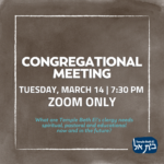 Congregational Meeting (Zoom)