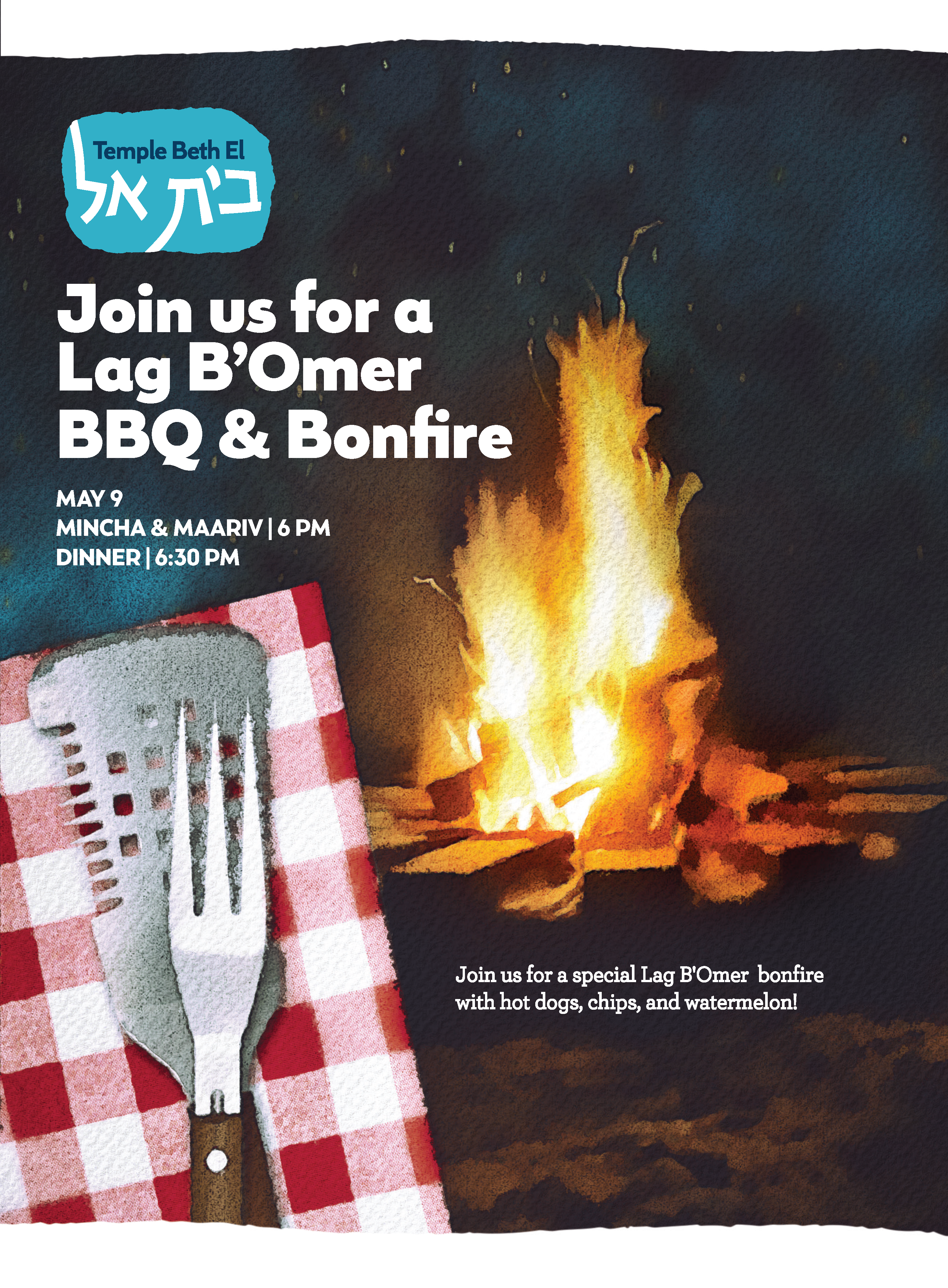 Lag B’Omer BBQ & Bonfire