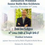 Rabbi Ben Goldstein Installation Weekend-Saturday